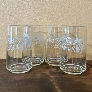 Colonial Mist 10 Oz Glassware Tumblers by Corning Set of 4.